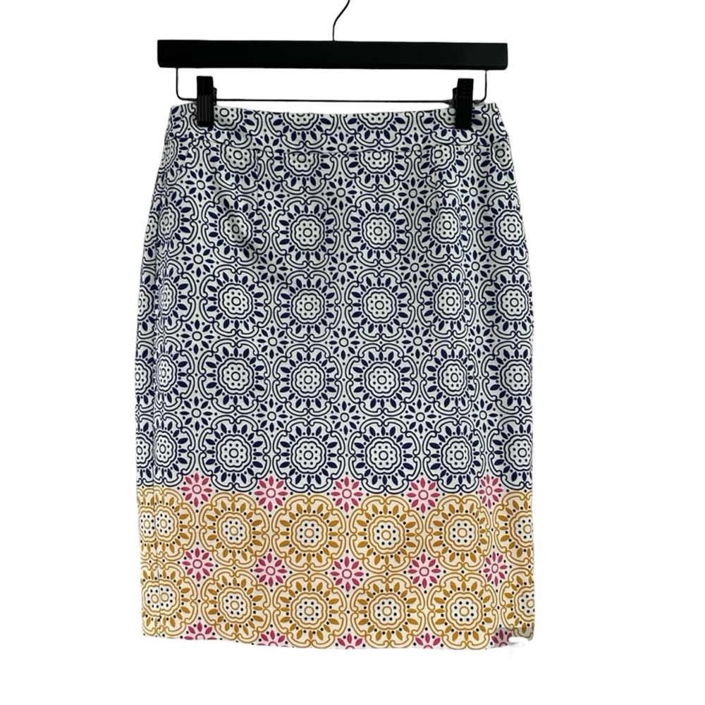 BODEN Gabriella Blue Sun Tile Pencil Skirt NEW 2P